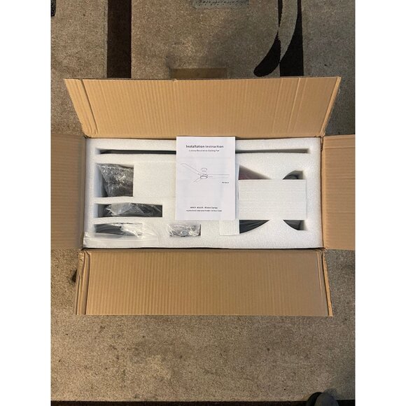 52" Low Profile Flush Mount Ceiling Fan with Light & Remote - Picture 6 of 6